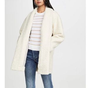 Brochu Walker Open Sherpa Reversible Dresden Coat size Small